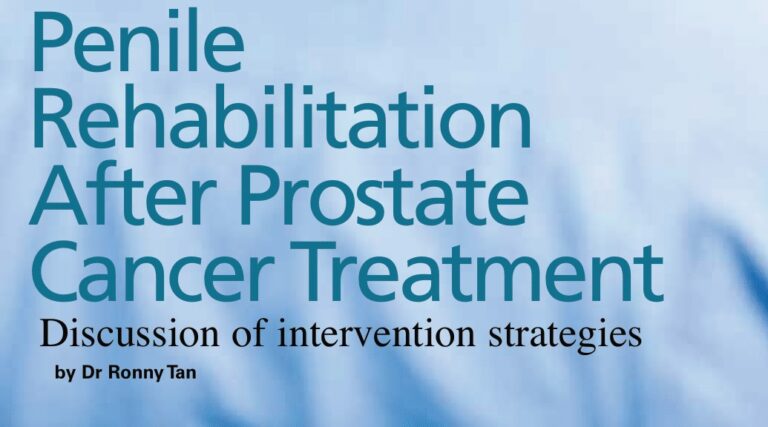 Penile Rehabilitation After Prostate Cancer Treatment
