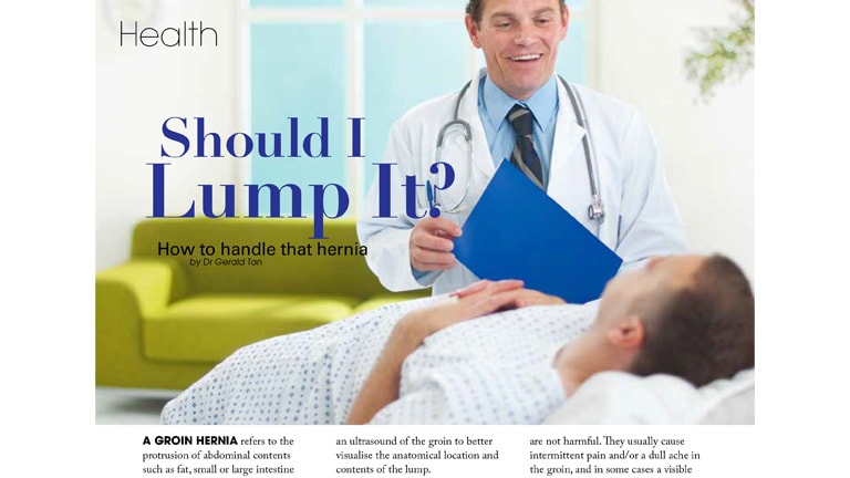 Should I Lump It? by Dr Gerald Tan